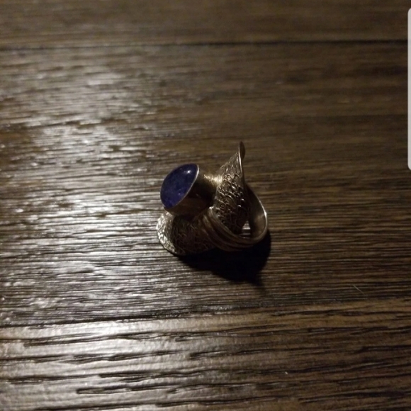 Vintage PTI 925 Silver Saddle Ring Sz. 7 - Picture 6 of 12